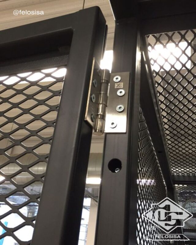 Metal desplegado aplicado en rejas y estructuras metálicas